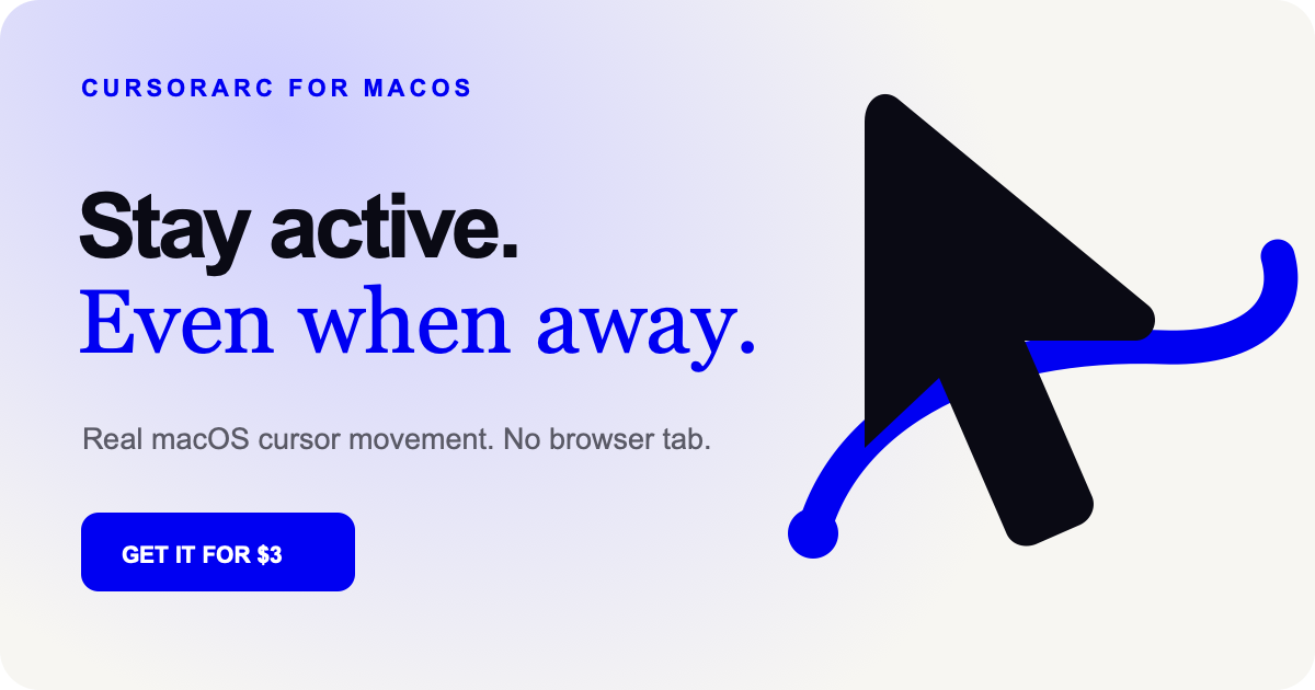 Mouse Jiggler for Mac & Windows | CursorArc